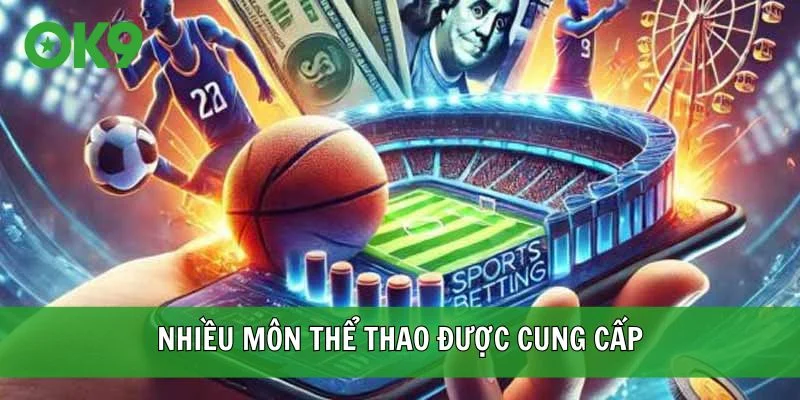 Nhiều môn thể thao được cung cấp tại OK9