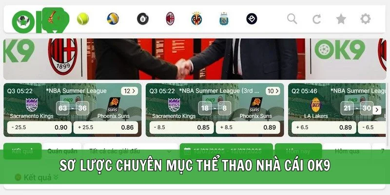 Sơ lược chuyên mục thể thao nhà cái OK9